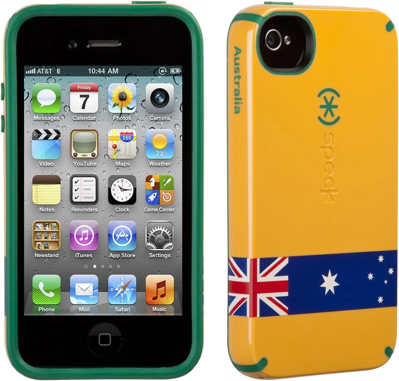 Speck SPK-A1394 Limited Edition iPhone 4S CandyShell Case, Australia Flag - 1 Pack - Carrying Case - Yellow/Blue/Red
