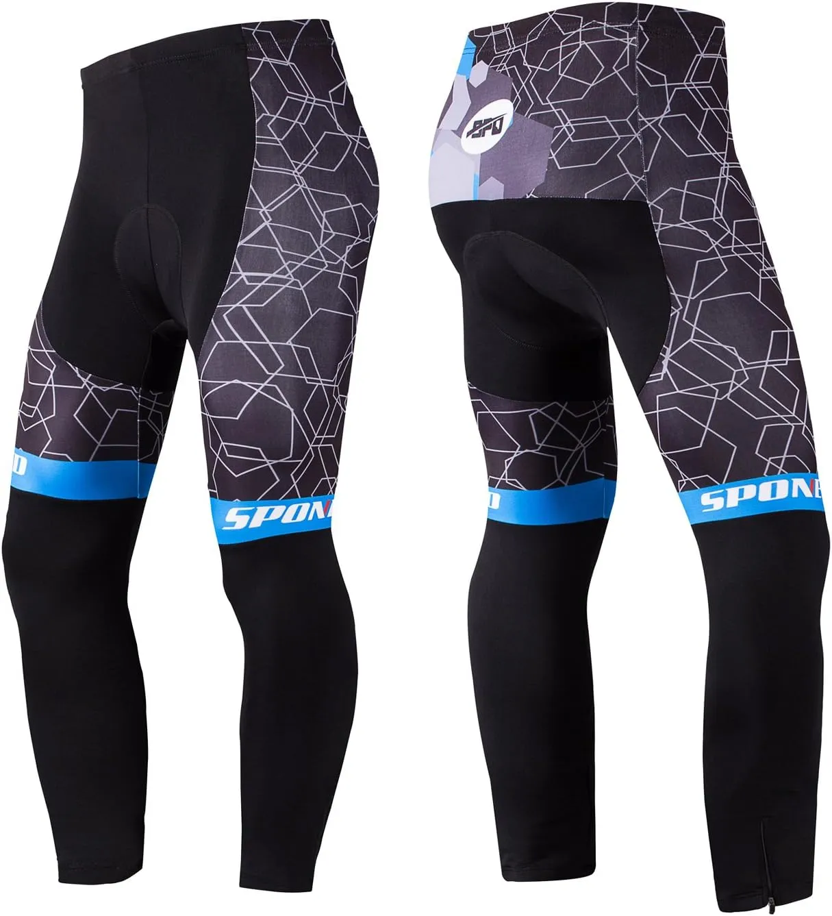 sponeed Cycling Clothes for Men Long Sleeve Mountain Bike Road Bicycle Shirt Jerseys Padded Pants Biking Outfits