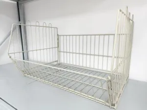 Standing Metal Shelving Unit, Wire Storage Basket with Wheels, Folding Shoe Racks, Clothing Sweaters Shoes Handbags Organizer for Kitchen Garage Pantry Porch (1-Tier Basket only)