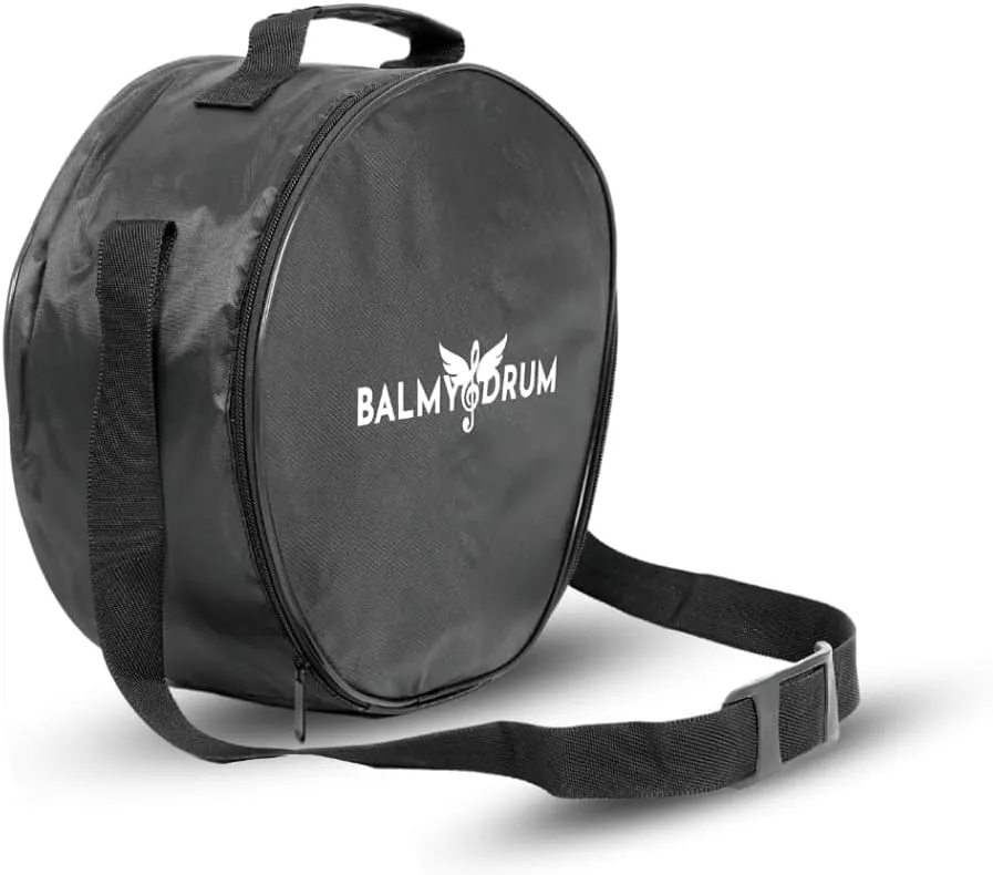 Steel Tongue Drum Bags, Padded Carrier Bags for Percussion Instrument Handpan Drum Carry Bag with Shoulder Strap (Black-10in)