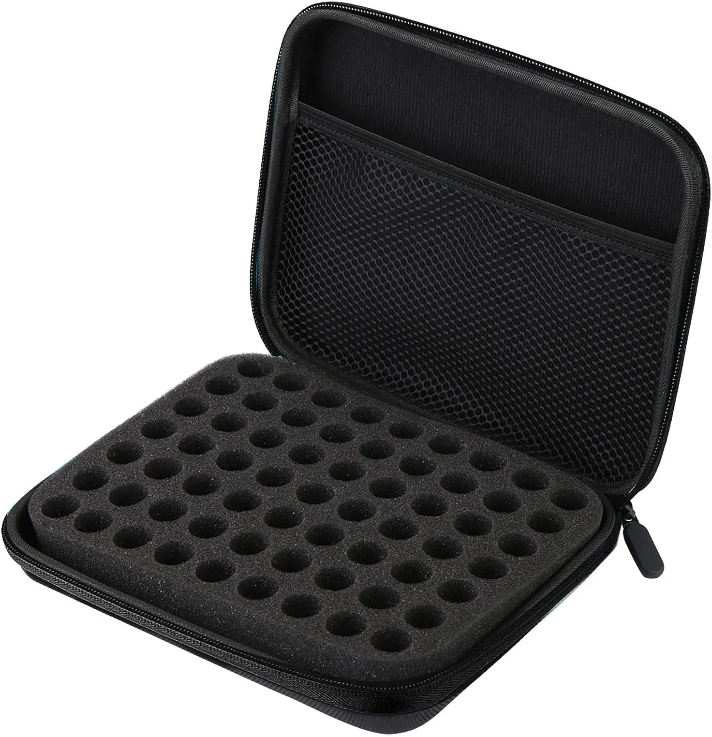 Storage Bag,63 Slots Essential Oils Storage Essential Oils Carrying Case Portable Hard Shell Shockproof Durable, Come with Bottle Opener Bottle Labels Holder Organizer Carrying Case(Black)