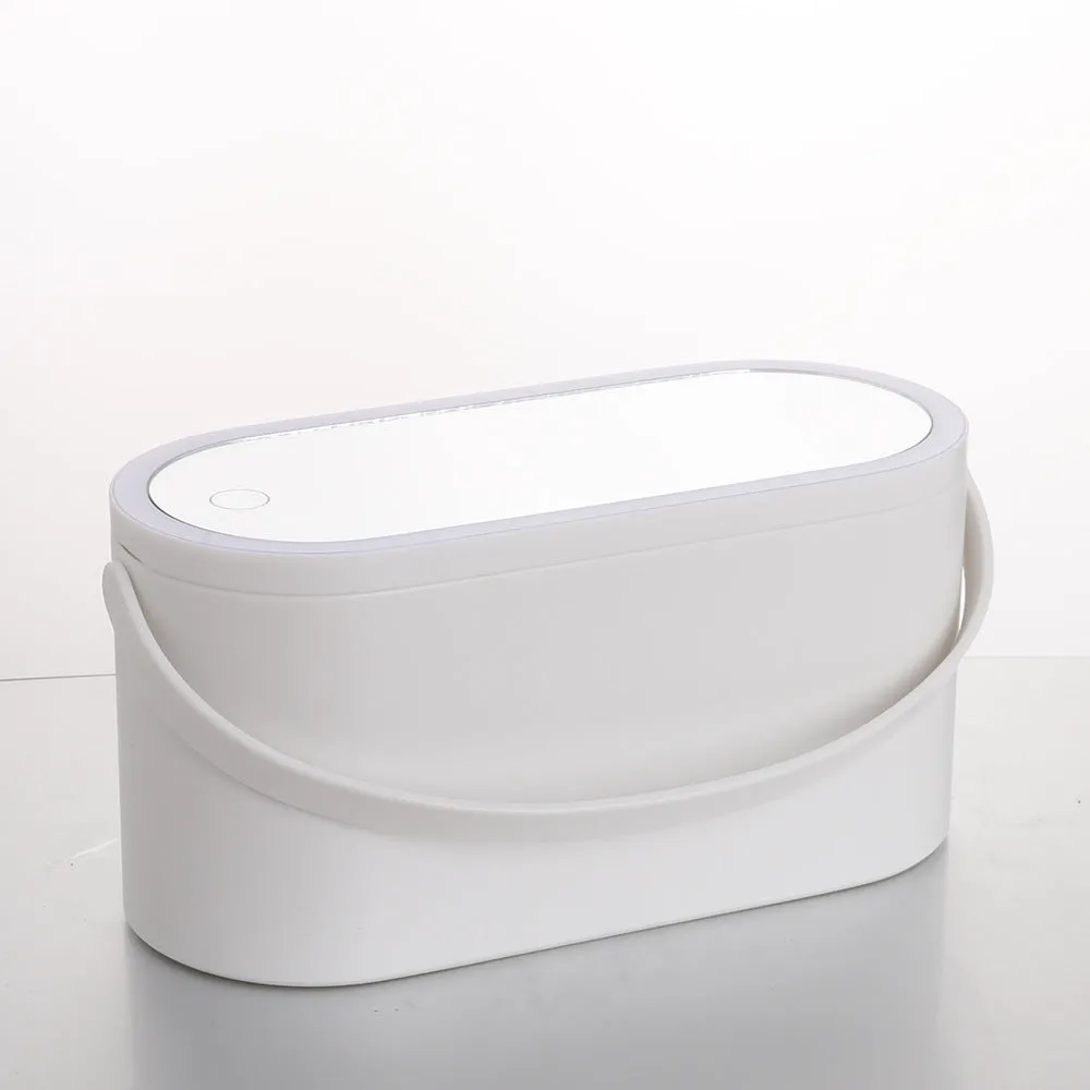Storage Box LED Makeup Mirror Portable Portable Organizer