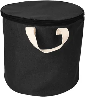 Storage Organizer Baskets and Play Mat, Outdoor Quick Storage Bag, Bag with Zipper, Organizer, Quick Collapsible Canvas Bin-Dark Grey-Zipper