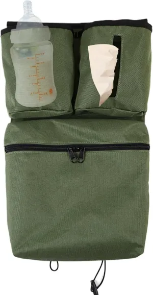 Stroller Organizer,Portable Baby Stroller Storage Bag - Multifunctional Travel Stroller Accessories, Stroller Storage Attachment for Outdoor, Army Green, Refer to description, Unisex