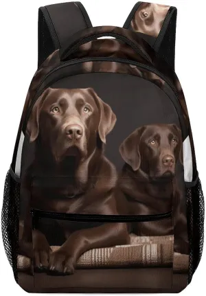 Stylish Backpack, Brown Labrador Retriever Print Durable Backpack Travel Backpack Hiking Backpack Ergonomic Backpack Comfortable Backpack, Style
