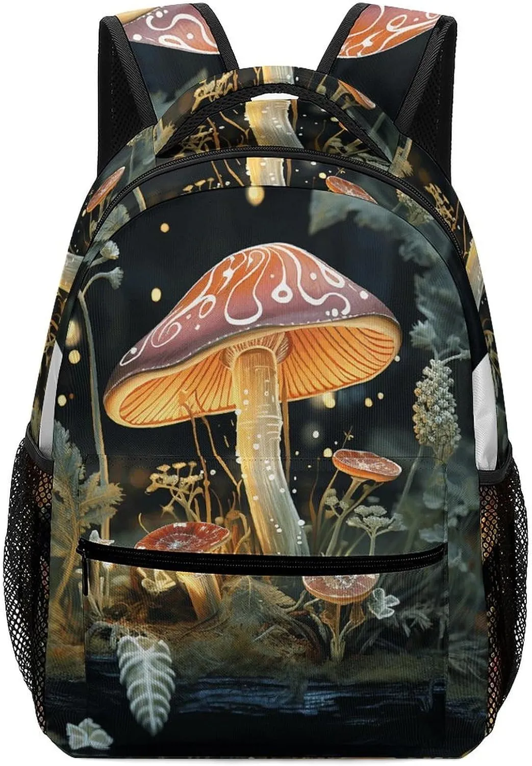 Stylish Backpack, Butterfly Mushroom Print Durable Backpack Travel Backpack Hiking Backpack Ergonomic Backpack Comfortable Backpack