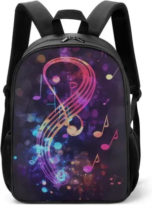Stylish Backpack, Colorful Galaxy Music Note Print Durable Backpack Travel Backpack Hiking Backpack Ergonomic Backpack Comfortable Backpack