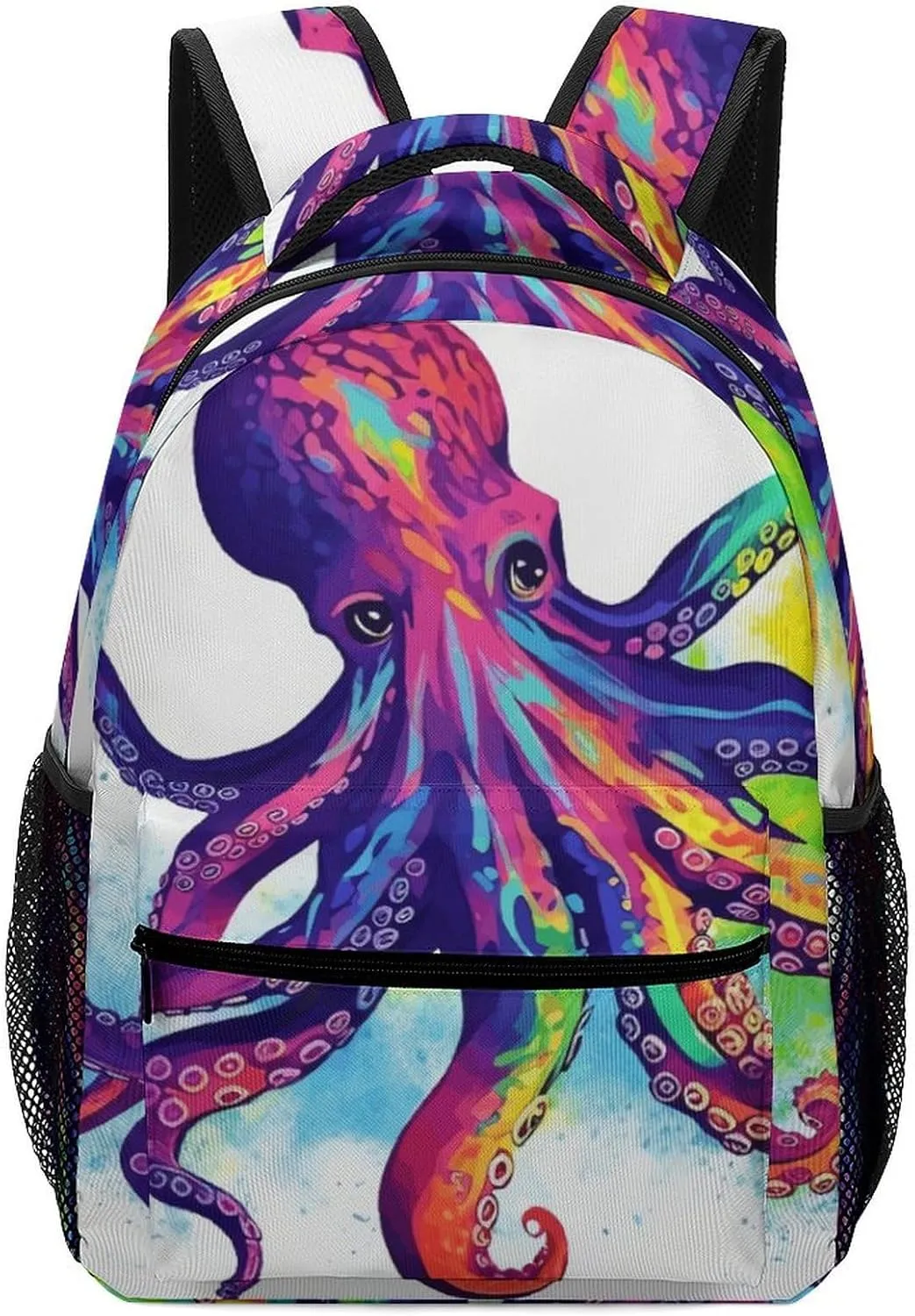 Stylish Backpack, Colorful Octopus Print Durable Backpack Travel Backpack Hiking Backpack Ergonomic Backpack Comfortable Backpack, Style