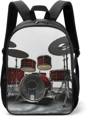 Stylish Backpack, Cool Drum Set Print Durable Backpack Travel Backpack Hiking Backpack Ergonomic Backpack Comfortable Backpack, Style
