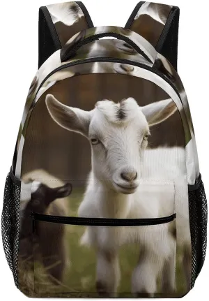 Stylish Backpack, Cute Goat Print Durable Backpack Travel Backpack Hiking Backpack Ergonomic Backpack Comfortable Backpack