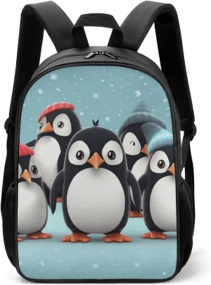 Stylish Backpack, Cute Penguins Print Durable Backpack Travel Backpack Hiking Backpack Ergonomic Backpack Comfortable Backpack