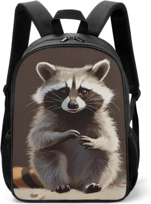 Stylish Backpack, Cute Raccoon Print Durable Backpack Travel Backpack Hiking Backpack Ergonomic Backpack Comfortable Backpack