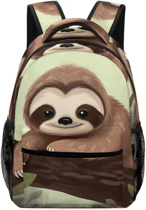 Stylish Backpack, Cute Sloth Print Durable Backpack Travel Backpack Hiking Backpack Ergonomic Backpack Comfortable Backpack