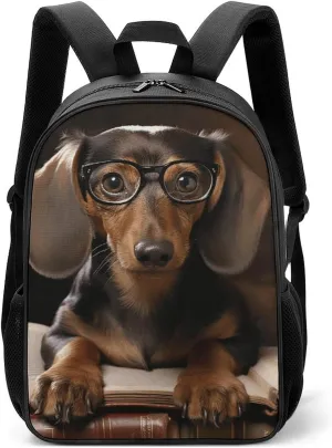 Stylish Backpack, Dachshund Print Durable Backpack Travel Backpack Hiking Backpack Ergonomic Backpack Comfortable Backpack
