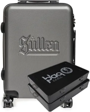 Sullen Blaq Paq Rhino Hard Case Roller Luggage Kit with 2 Cases (Grey)