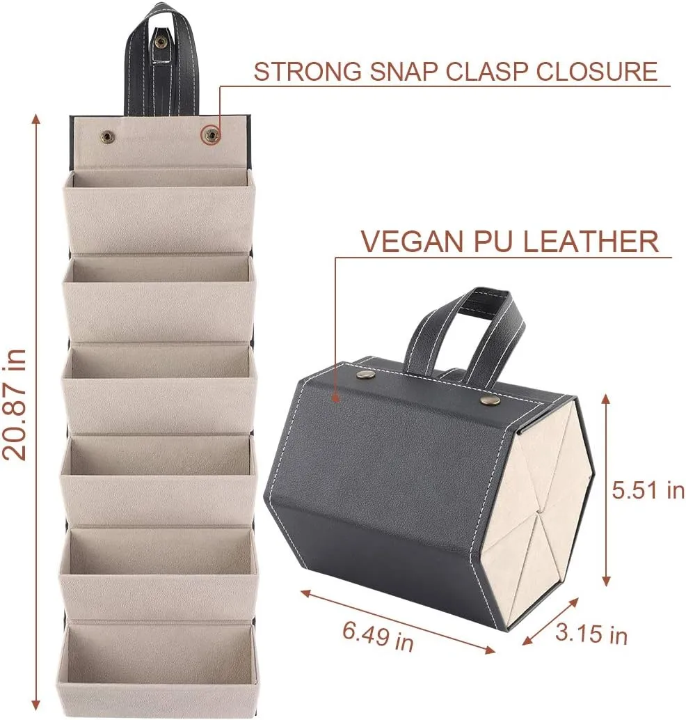Sunglasses Organizer 6-Slot EyeGlasses Storage Display Travel Case