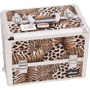 Sunrise Women's Professional Makeup Case, Leopard, 9 Pound