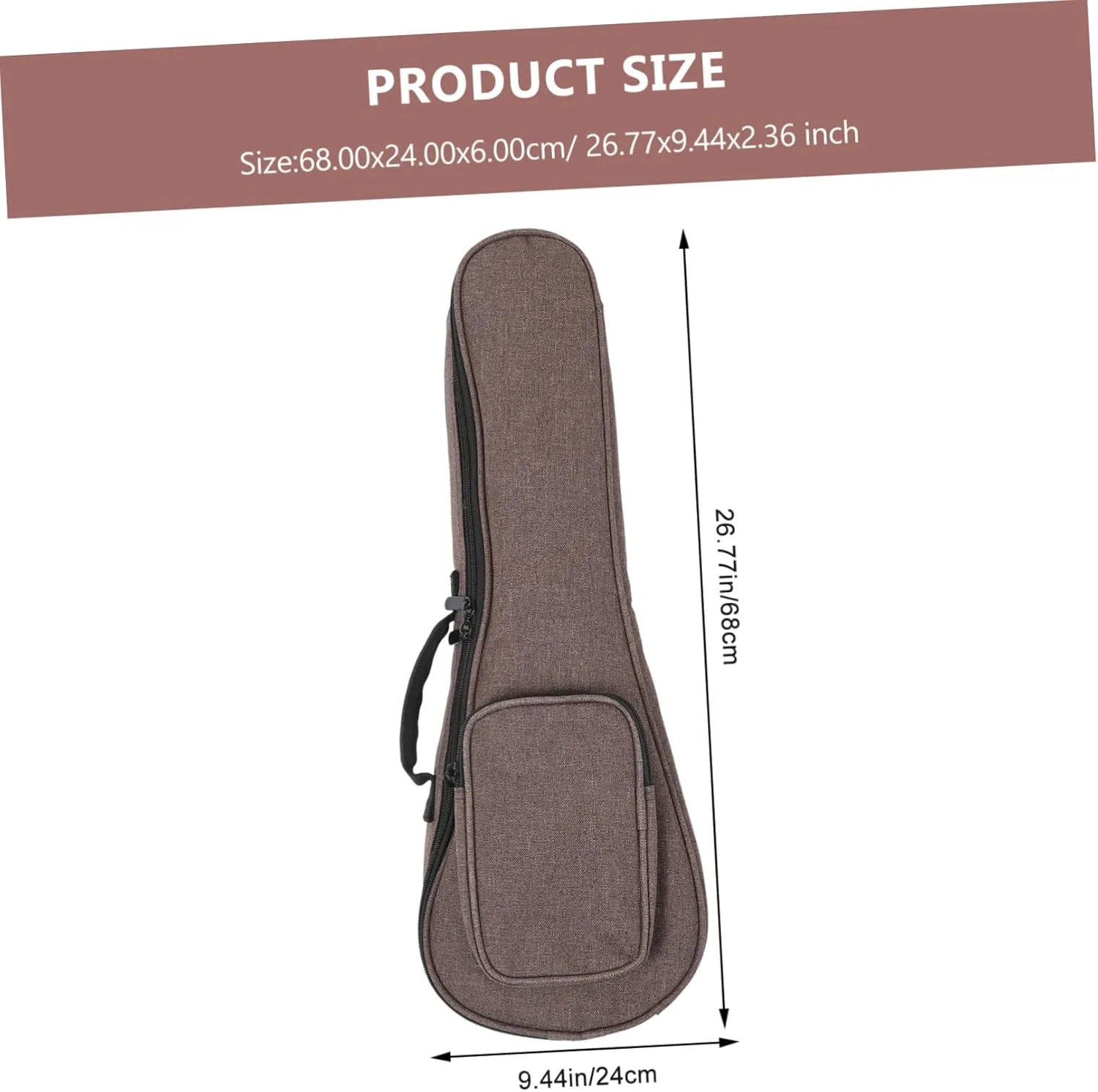SUPVOX Waterproof Ukulele Gig Bag 26in Backpack Organizer Portable Music Instrument Bag for Travel