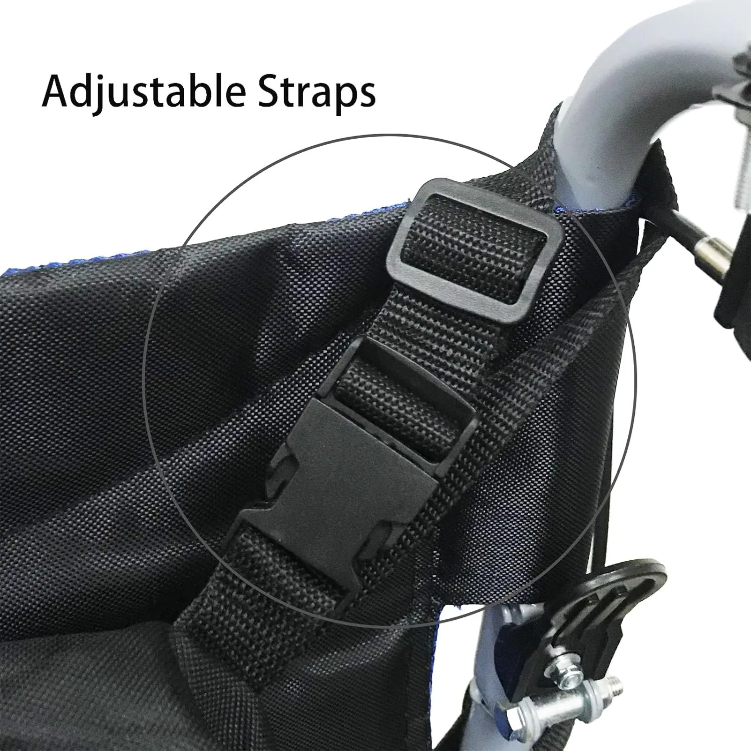 Tear-Resistant Oxford Wheelchair Bag to Hang on Back with Cup Umrella Holder Lightweight Rolattor Bags Large Wheelchair Backpacks Walker Bag Easy Release Install