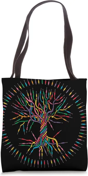 Techno Audio Modular Tree Synthesizer DJ Equipment Vintage Tote Bag