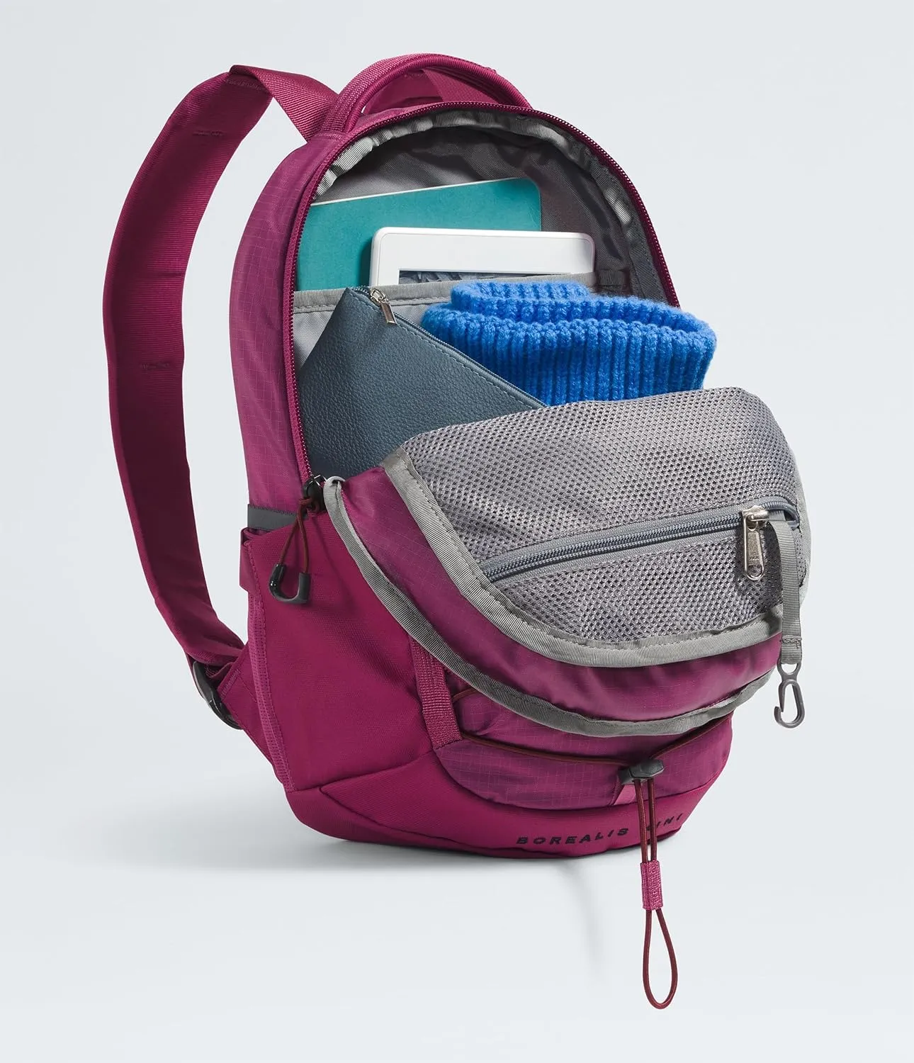 THE NORTH FACE 10L Mini Borealis Everyday Backpack - PFAS Free, Cyber Berry/Sumac, One Size