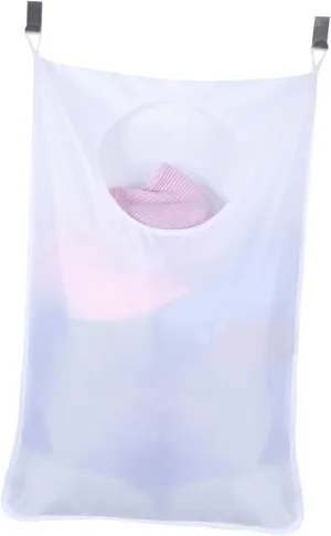 TIDTALEO Space-saver Door Laundry Hamper Bag Oxford Fabric Drawstring Dorm Laundry Bag Washable 75cm x 54cm
