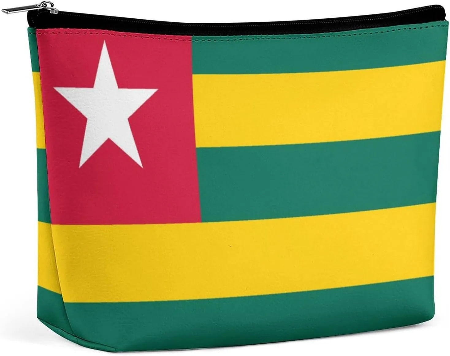 Togo Flag Portable Cosmetic Bag Travel Makeup Organizer for Purse