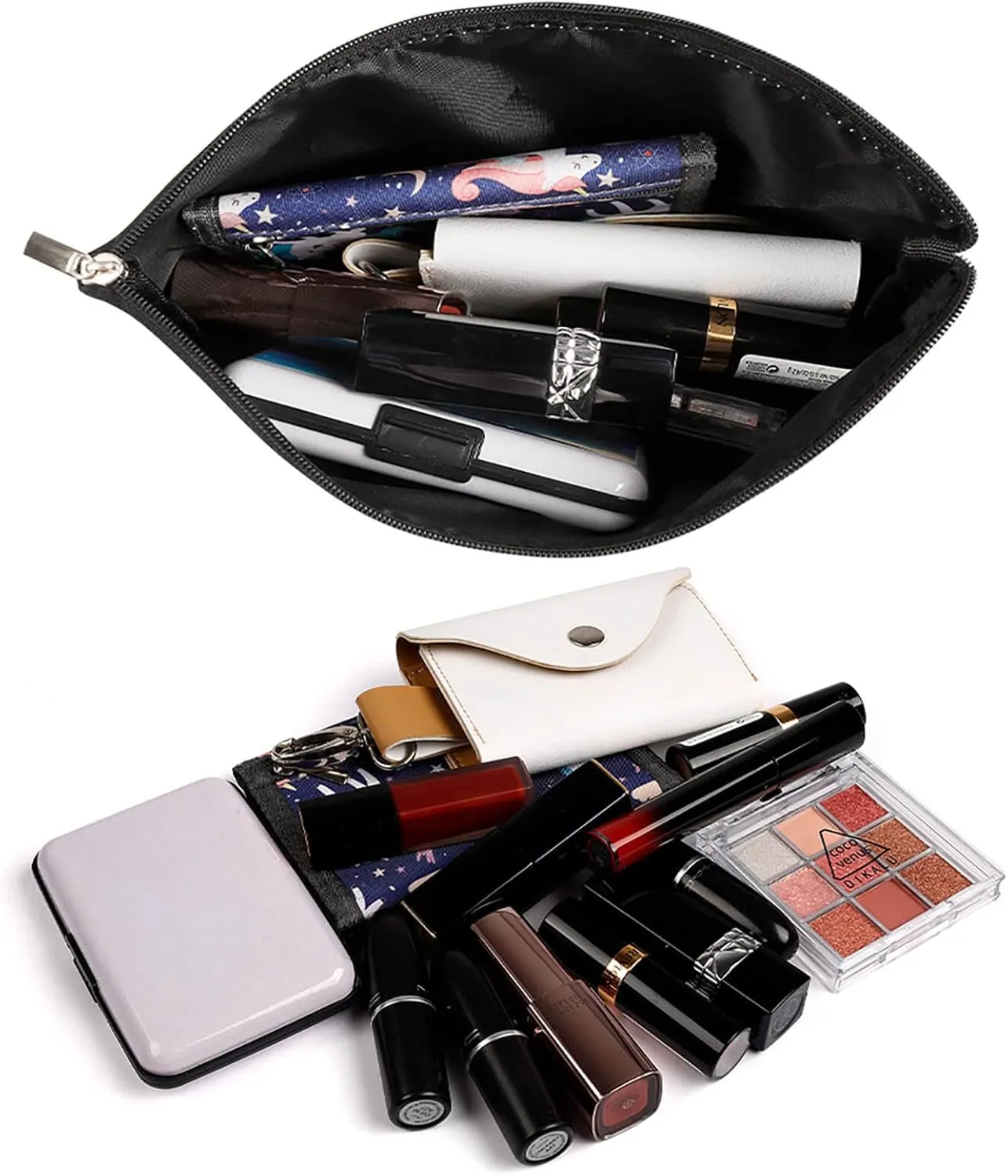 Togo Flag Portable Cosmetic Bag Travel Makeup Organizer for Purse