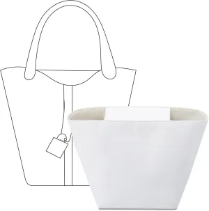 Tote Bag Organizer Insert for HERMES Picotin 18 handbag, Custom Fit Inside Premium Craie Lightweight WaterResistant Purse Insert
