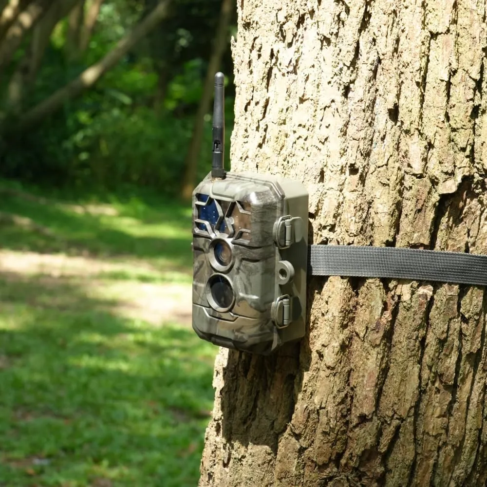 Trail Camera P80 Pro, WiFi Bluetooth, Super-Low-Light Sensitivity, 120° View Angle, 48MP 1296p Game Camera, No Glow Night Vision, Motion Activated, Waterproof