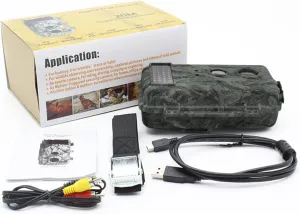 Trail Cameras 1080P Waterproof HD 16MP Infrared Thermal Sensor Video Night Vision Hunting Camera Wildlife Monitoring Observed Field Camera (Color : HH-663)
