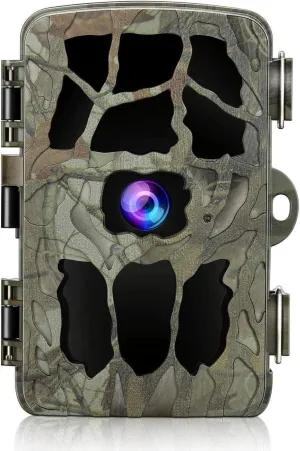 Trail Game Camera 4K 20MP, Hunting Camera with Night Vision Motion Activated Waterproof Camera 0.2s Trigger Time Scouting Cam 2.4” LCD IR LEDs 120° Wide Angle for Wildlife Home Monitoring
