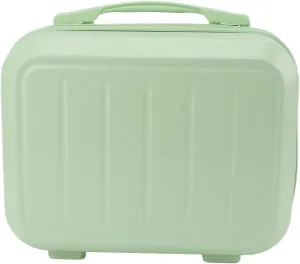 Train Case Makeup Bag, 14in Travel Cosmetic Organizer Makeup Storage Box for Women Girl (Avocado Green)