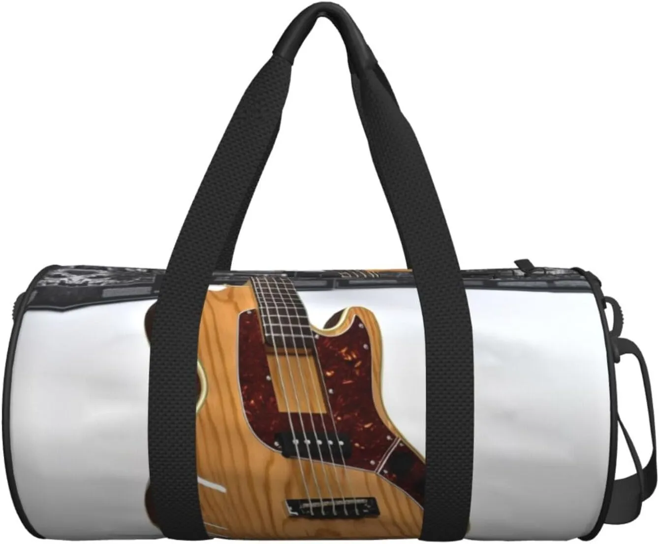 Travel Bag For Women,Guitar Musical Instrument Print Personal Item Duffle Bags,Weekend Travel Duffel Tote Bag,Travel Sport Gym Bag For Men,Airplane Travel Essentials For Flying