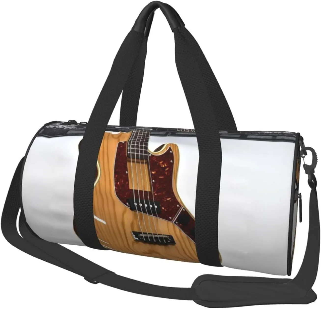 Travel Bag For Women,Guitar Musical Instrument Print Personal Item Duffle Bags,Weekend Travel Duffel Tote Bag,Travel Sport Gym Bag For Men,Airplane Travel Essentials For Flying