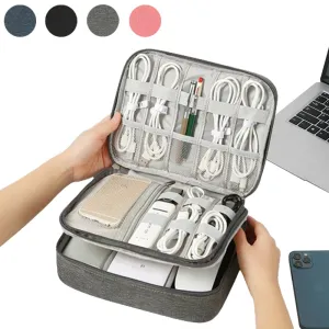 Travel Cable Bag Waterproof Digital USB Charger Storage Bag Portable Office Charging Line Wire Organizer Travel Cable Organizer