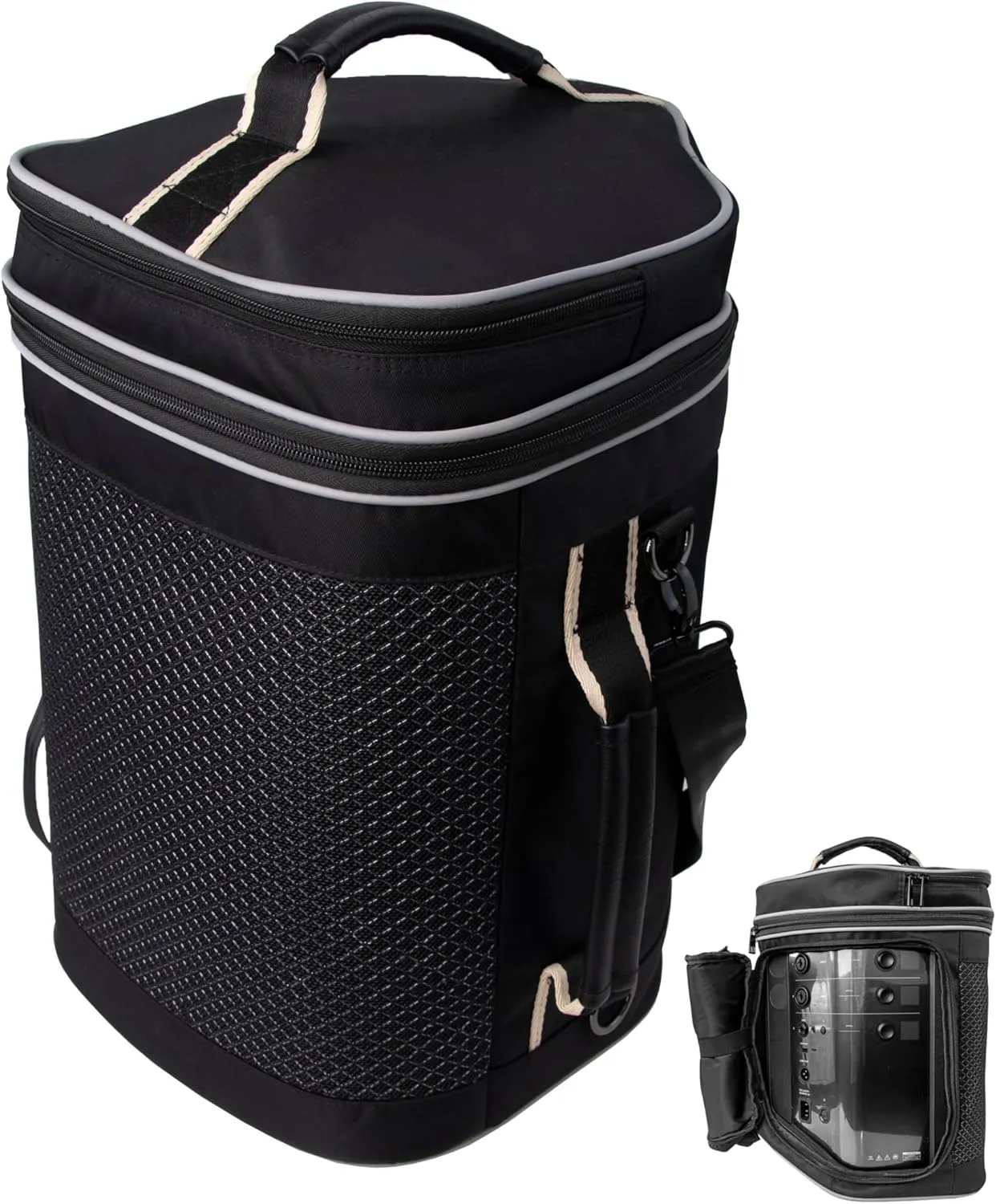 Travel Carrying Case Compatible with Bose S1 Pro/ S1 Pro  Portable Bluetooth Speaker, Bluetooth Speaker Bag with Shoulder Straps and Accessory Pockets for Microphone, Charger, Cable