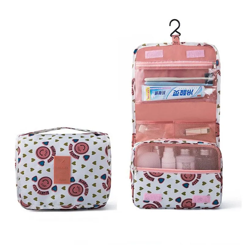 Travel Hook Cosmetic Bag Women Makeup Bag Waterproof Toiletries Beauty Pouch Unisex Bathroom Neceser Make Up Storage Organizer