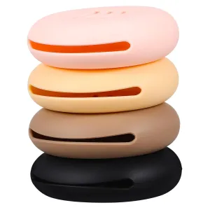Travel Makeup Sponge Storage Bag 4 Silicone Powder Puff Cases Holder for Organizing