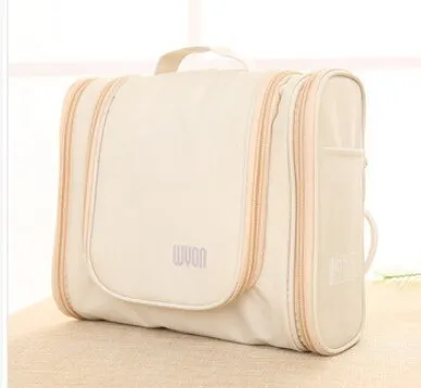 Travel Portable Cosmetic Bag 6 Color hang Hook Folding Wash Make-up Organizer Neceser makeup pouch for Women Beauty Toilet Bag