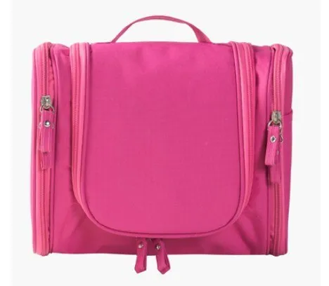 Travel Portable Cosmetic Bag 6 Color hang Hook Folding Wash Make-up Organizer Neceser makeup pouch for Women Beauty Toilet Bag