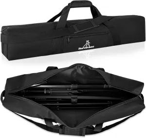 Tripod Carrying Case, 29x4.5x4.5in Heavy Duty Tripod Bag with Shoulder Straps and Handles, Multifunctional Monopod Case for Music Stand, Lights, Speakers, Cameras, Booms, Microphone Stands