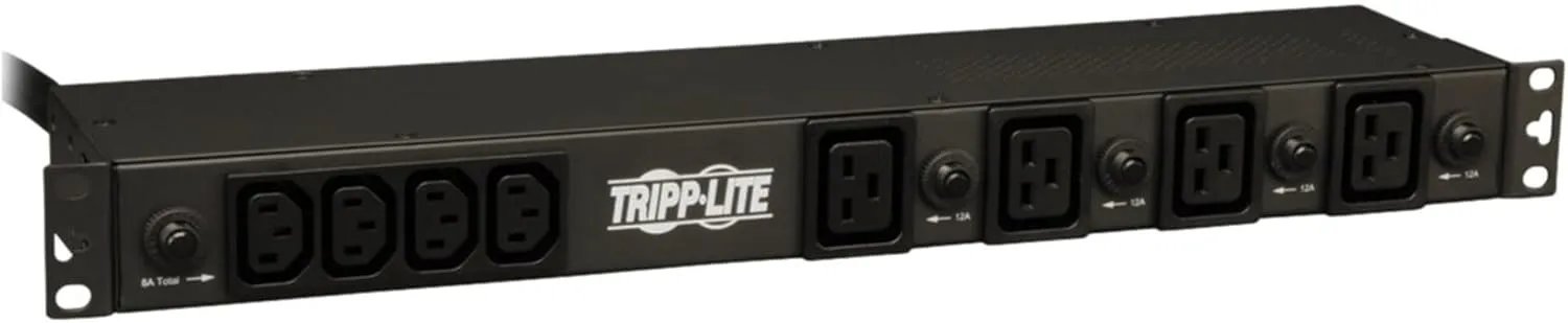 Tripp Lite Basic PDU, 30A, 20 Outlets (16 C13 & 4 C19), 200/208/240V, L6-30P Input, 15' Cord, 1U Rack-Mount Power, 5 Year Warranty (PDU1230)