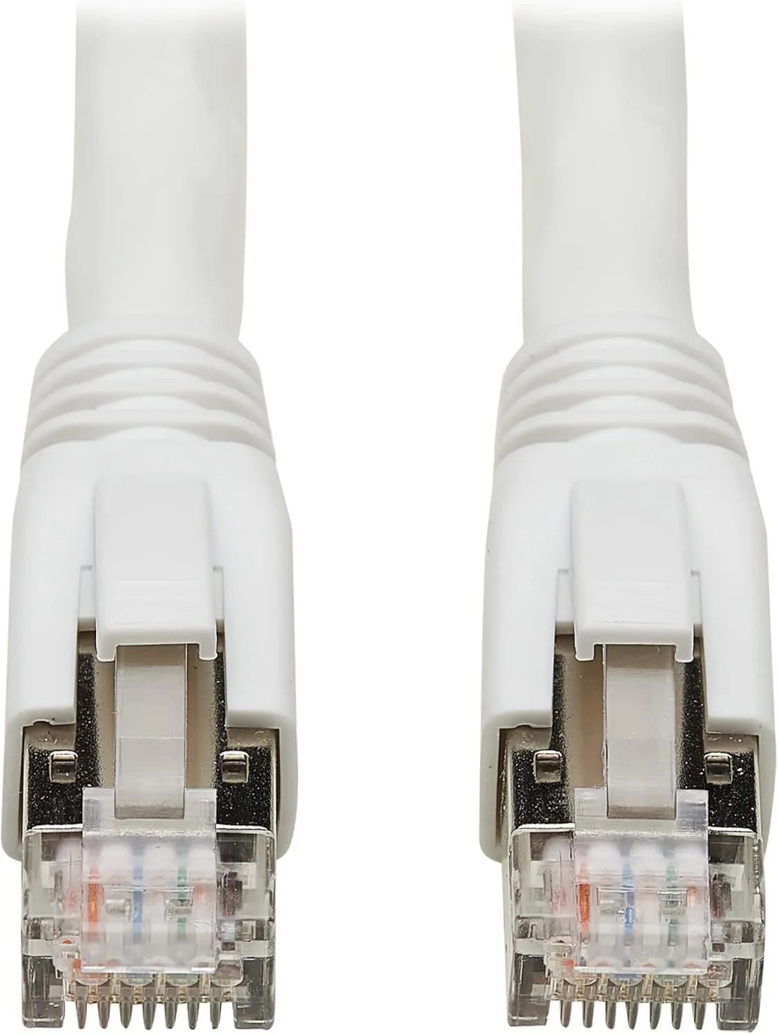 Tripp Lite Cat8 Snagless Ethernet Cable, 25G/40G Certified Network Patch Cable, 22 AWG S/FTP, PoE, White, 40 ft. (N272-040-WH)