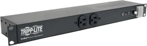 Tripp Lite Isobar 12 Outlet Network Server Surge Protector Power Strip, 15ft. Cord w/L5-20P Plug, 3840 Joules, 1U Rack-Mount, $25K Insurance & (IBAR12-20T)