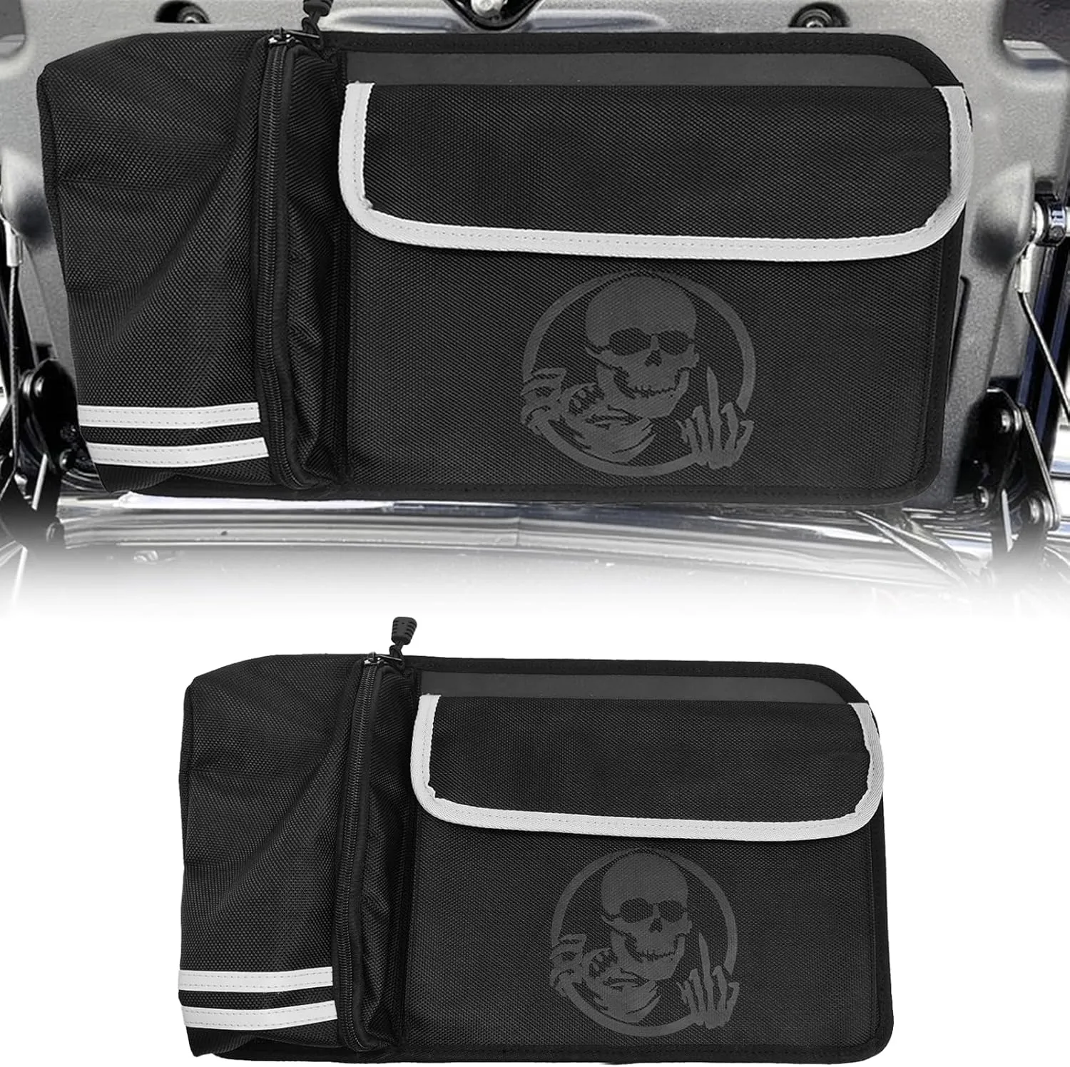 Trunk Lid Organizer Bag Pouch for Harley Tri Glide Freewheeler Trike 2009-2025 Models, Replace# 93300001
