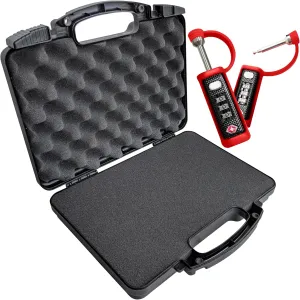 TSA Approved Lockable 9mm Pistol Case with 2 Gun Locks (3-in-1 Bundle) - Hard Gun Case for Pistol Transport, TSA Compliant, Airline Approved, Secure Locking Case