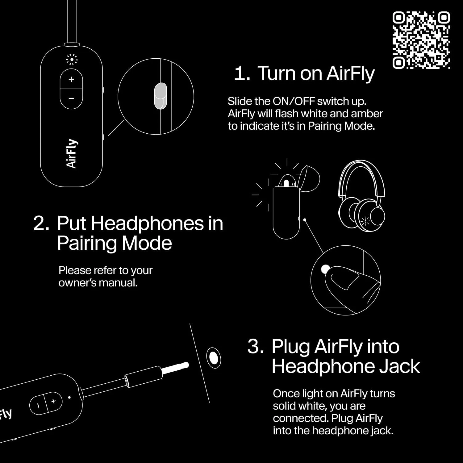 Twelve South AirFly SE | Bluetooth Wireless Audio Transmitter Adapter for AirPods/Headphones, 20  Hr Battery, works with 3.5mm aux jacks on Airplanes, TVs, Stereo, Gym equipment and Travel, Iridescent