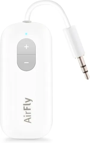 Twelve South AirFly SE | Bluetooth Wireless Transmitter/Adapter for AirPods/Wireless or Noise-Cancelling Headphones; use on Airplanes and Gym Equipment, 20  hr Battery Life