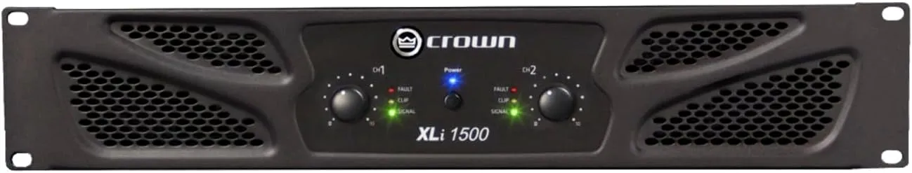 Two-channel-450W at 4Ω Power Amplifier, Black, 450-Watts (XLi1500)